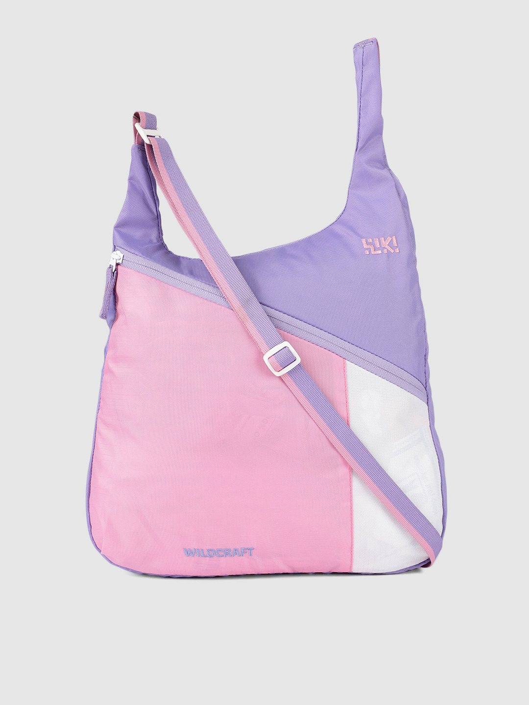 

Wildcraft Women Violet & Pink Colourblocked Hobo Bag