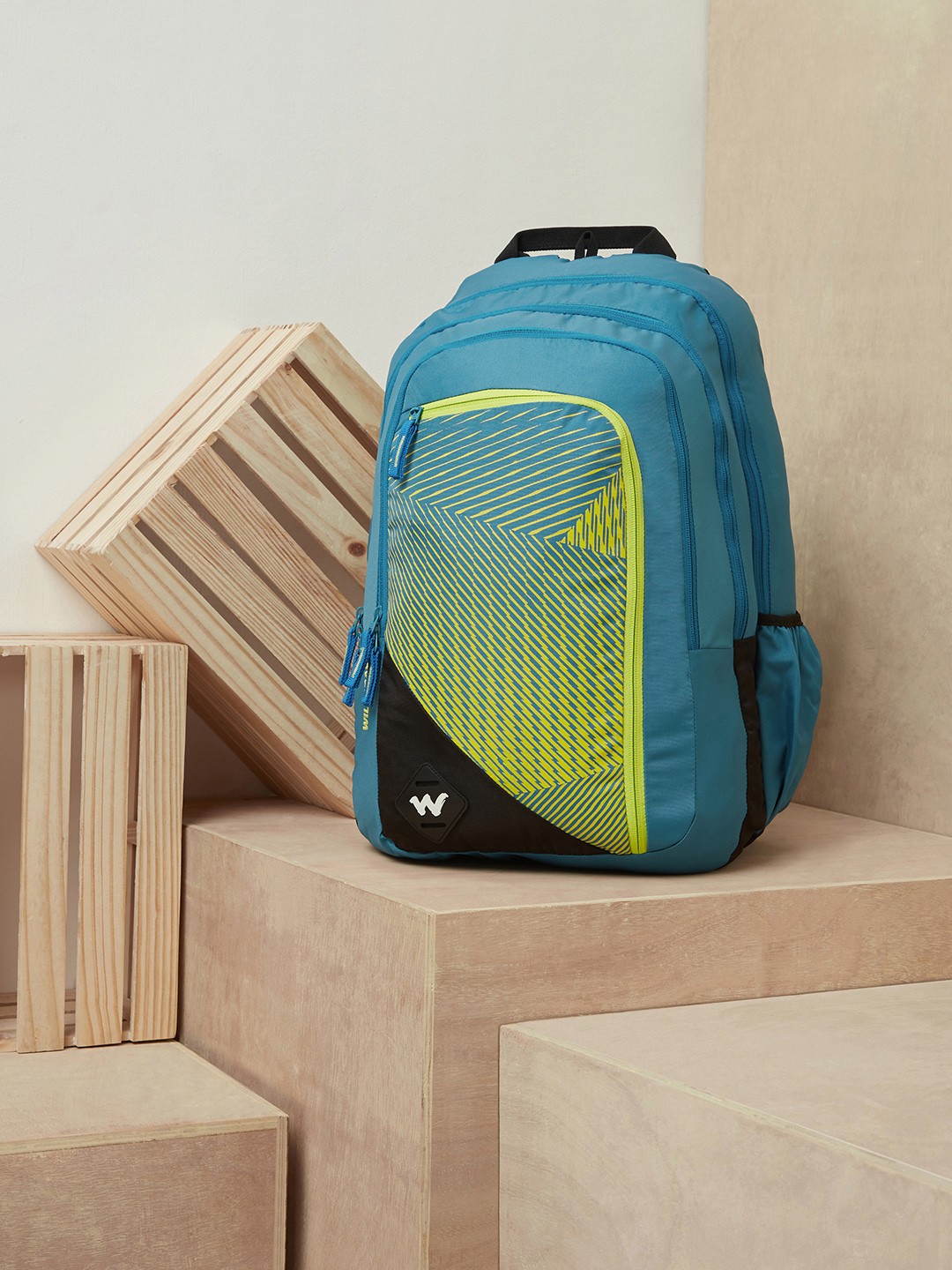 

Wildcraft Unisex Blue & Yellow Graphic Printed Colossal Backpack