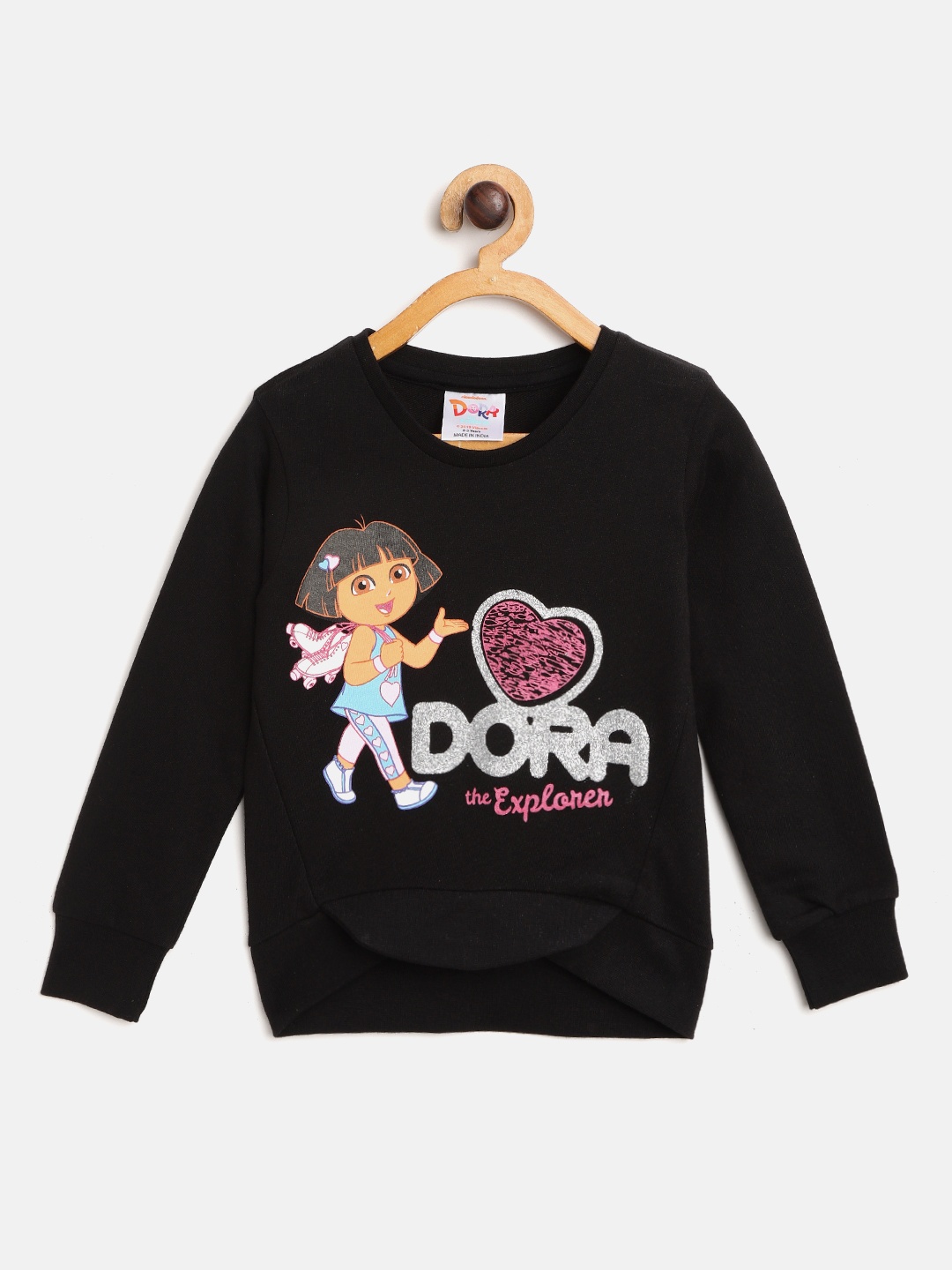 

Dora Girls Black Dora Printed Sweatshirt