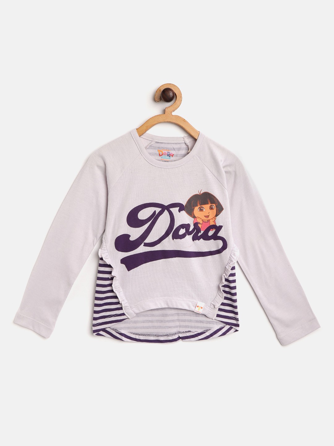 

toothless Girls Lavender Printed Top