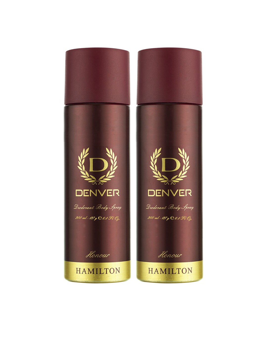 

Denver Men Set of 2 Hamilton Honour Deodorant Body Sprays, Burgundy