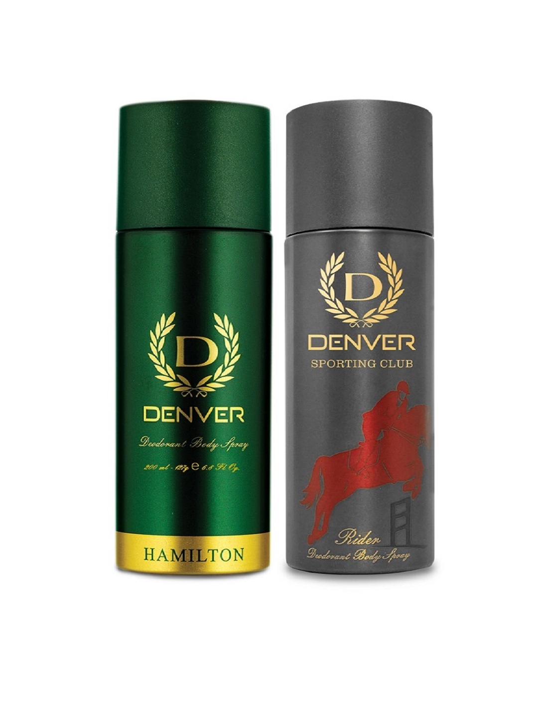 

Denver Men Set of Hamilton & Rider Deodorant Body Sprays - 200ml Each, Taupe