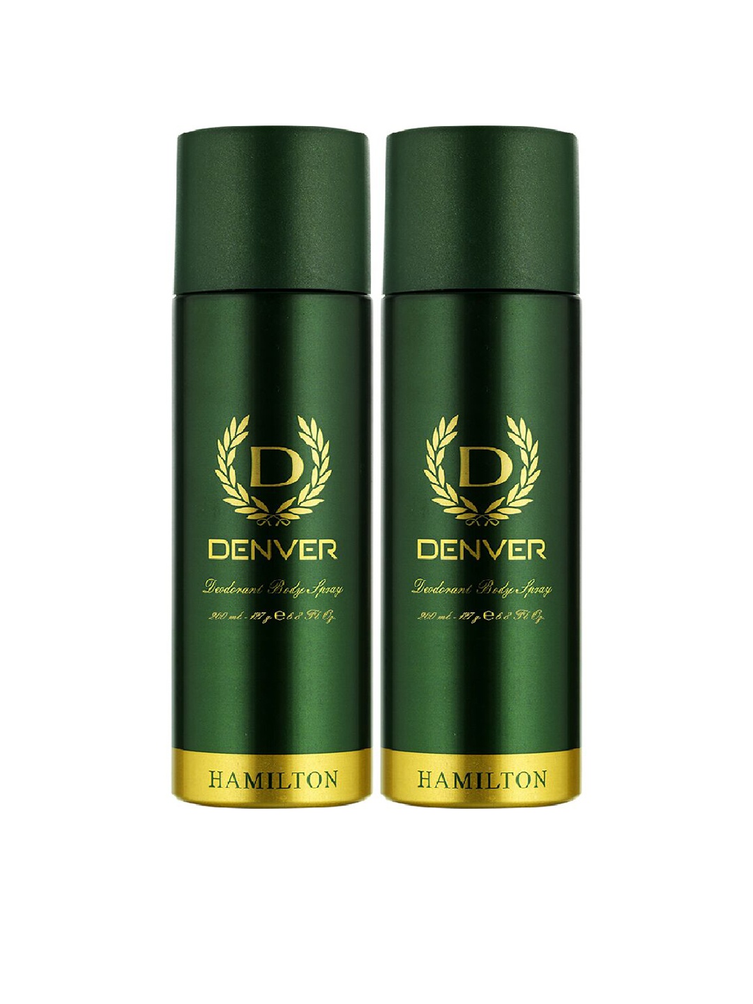 

Denver Men Set of 2 Hamilton Deodorant Body Sprays, Green