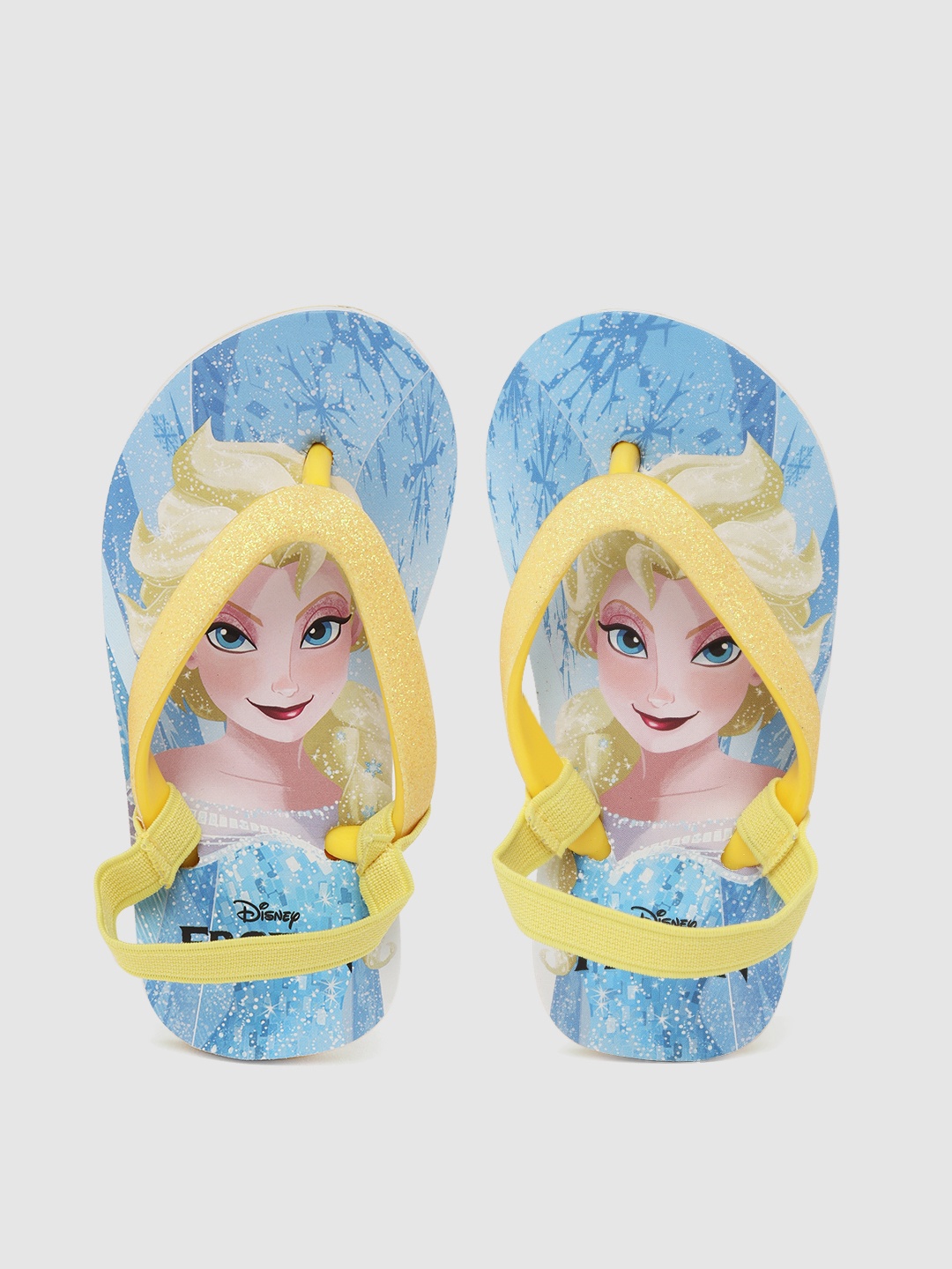 

toothless Girls Yellow & Blue Printed Thong Flip-Flops