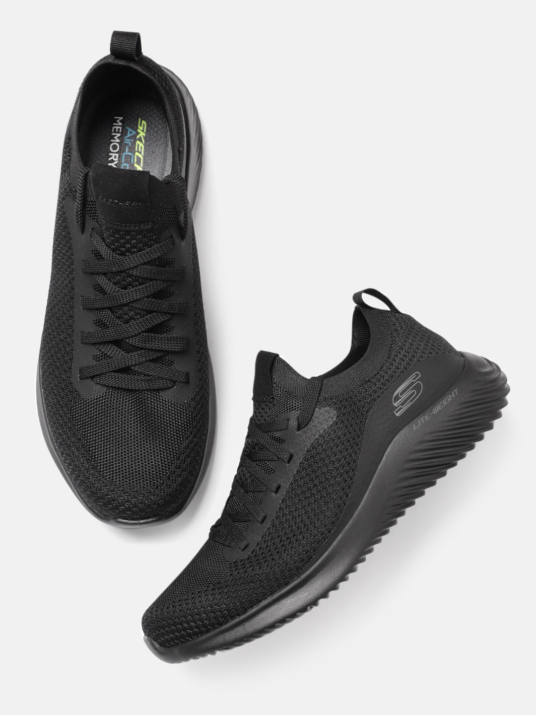 

Skechers Men Black Bounder Sneakers