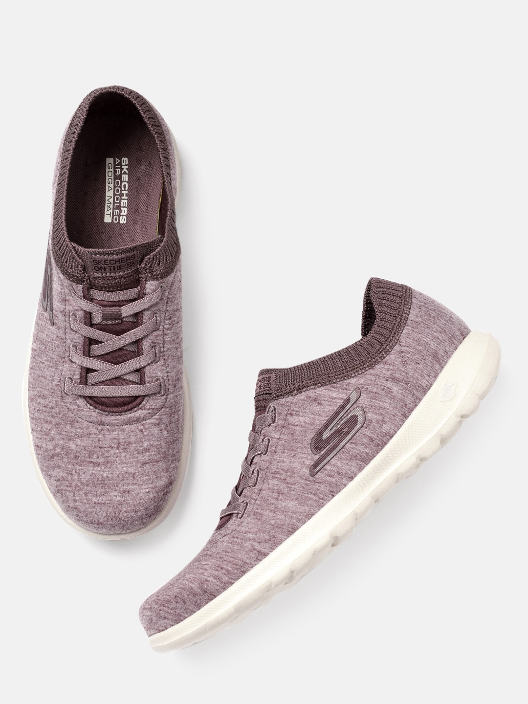 

Skechers Women Mauve GO WALK LITE FLORET Walking Shoes