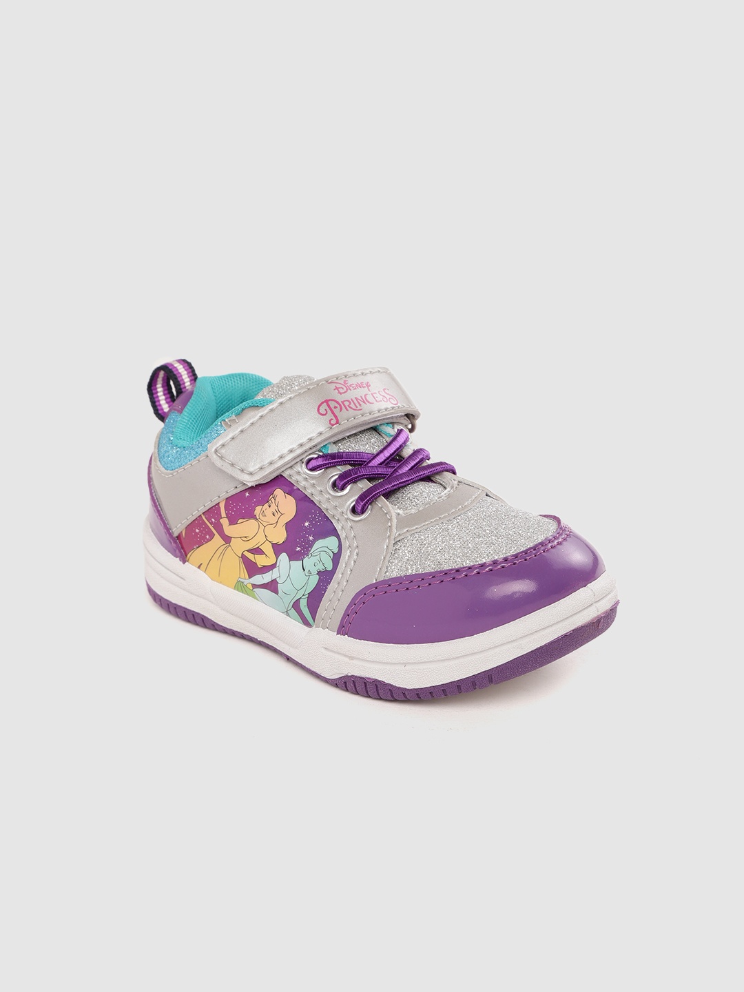 

toothless Princess Girls Purple & Silver-Toned Sneakers