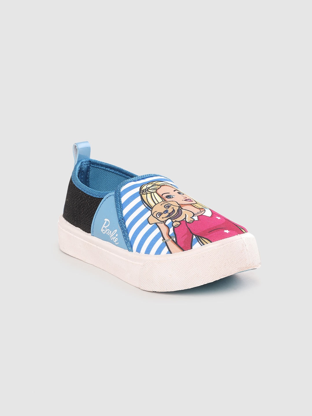 

toothless Girls Blue & Black Printed Slip-On Sneakers