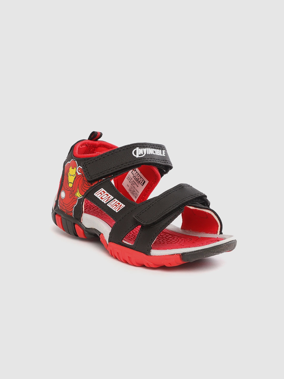 

toothless Kids Boys Marvel Avengers Iron Man Sports Sandals, Black