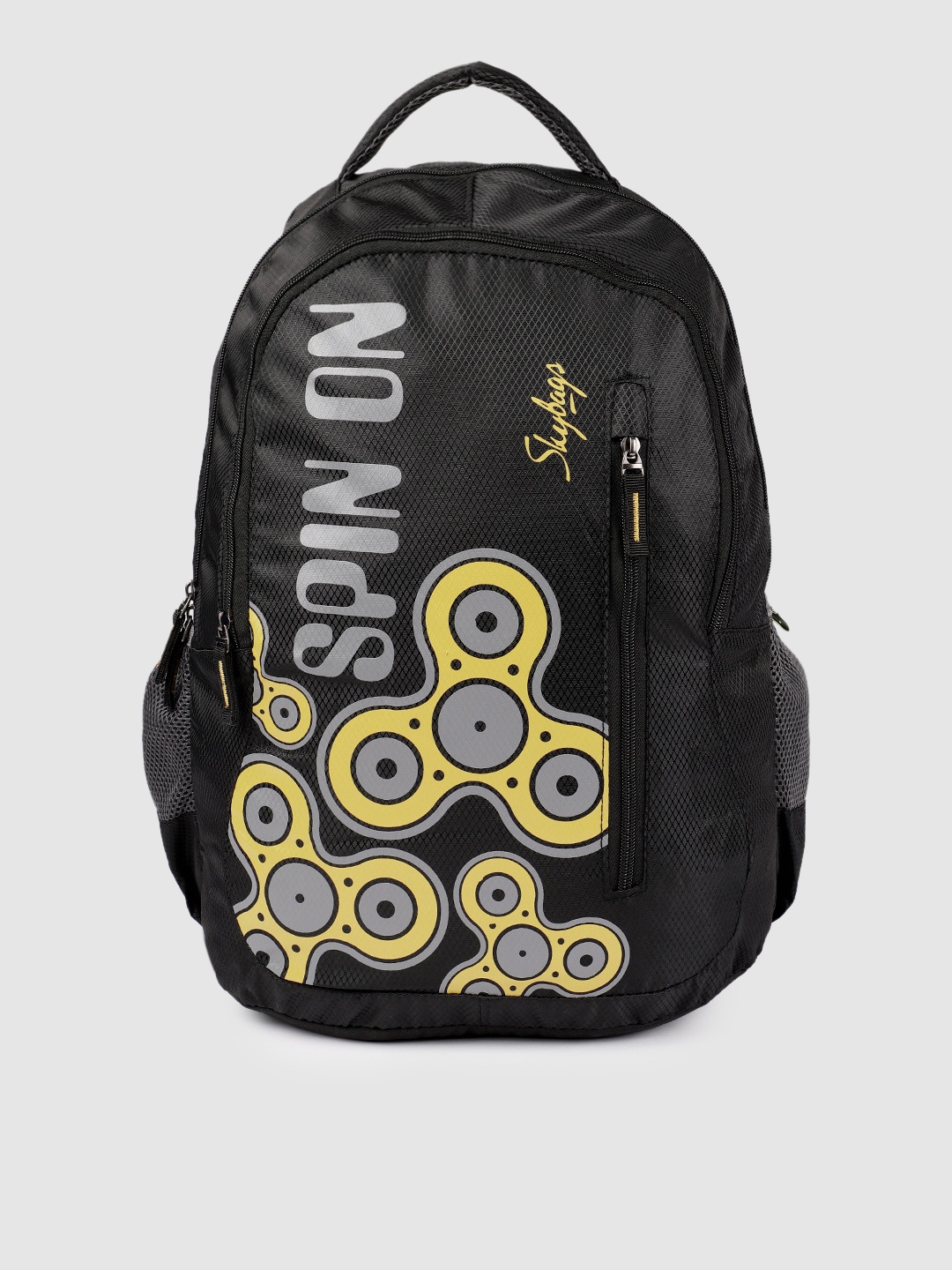 

Skybags Unisex Black Graphic Backpack