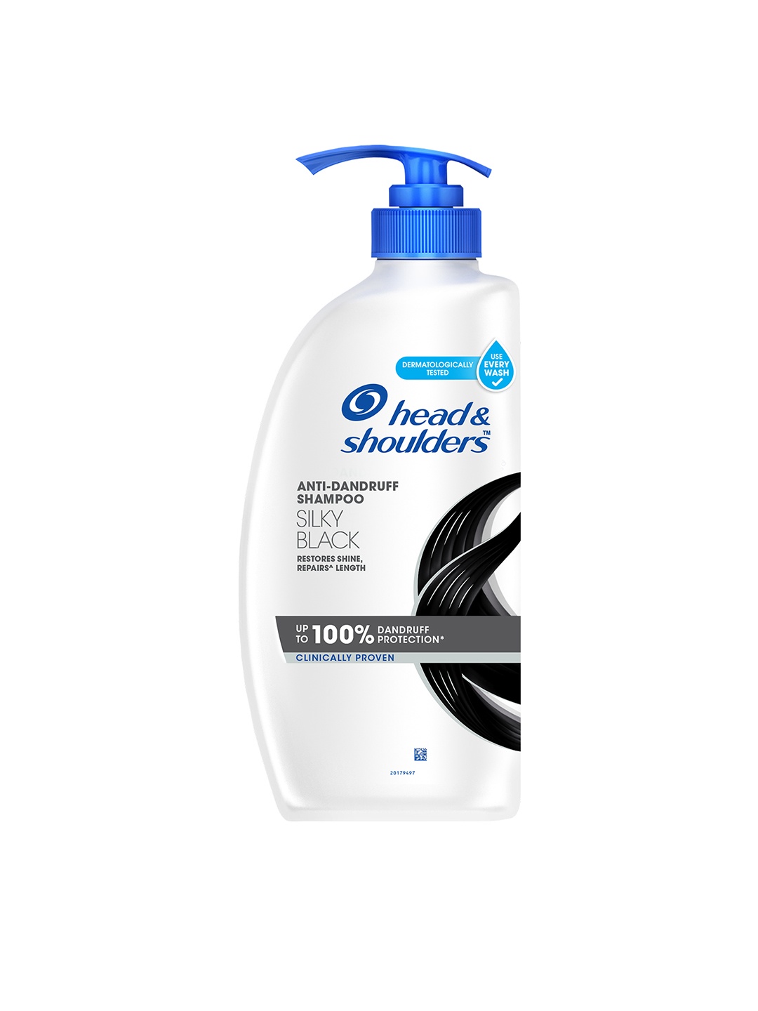 

Head & Shoulders Unisex Silky Black Anti Dandruff Shampoo 650 ml, White