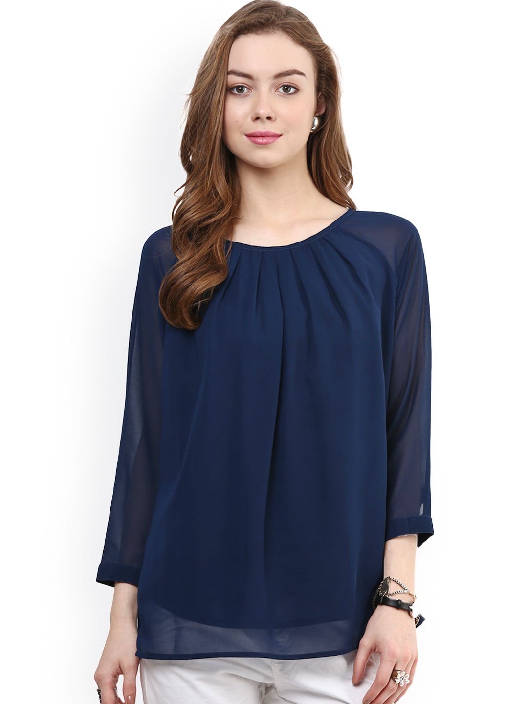 

RARE Navy Top, Navy blue