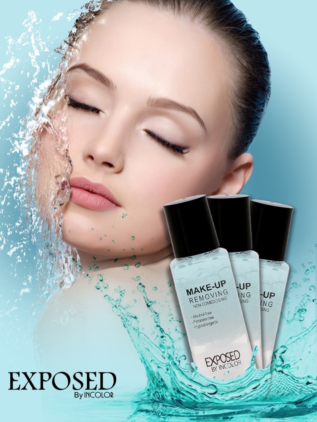 

INCOLOR Exposed Non Comedoging Makeup Remover 100 ml, Blue
