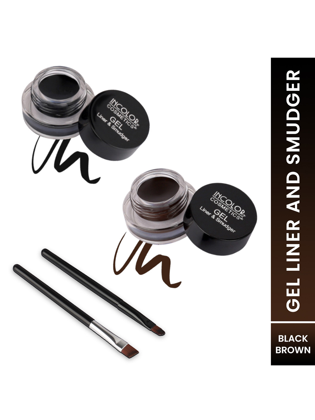 

INCOLOR Women Gel Liner & Smudger 5gm, Multi