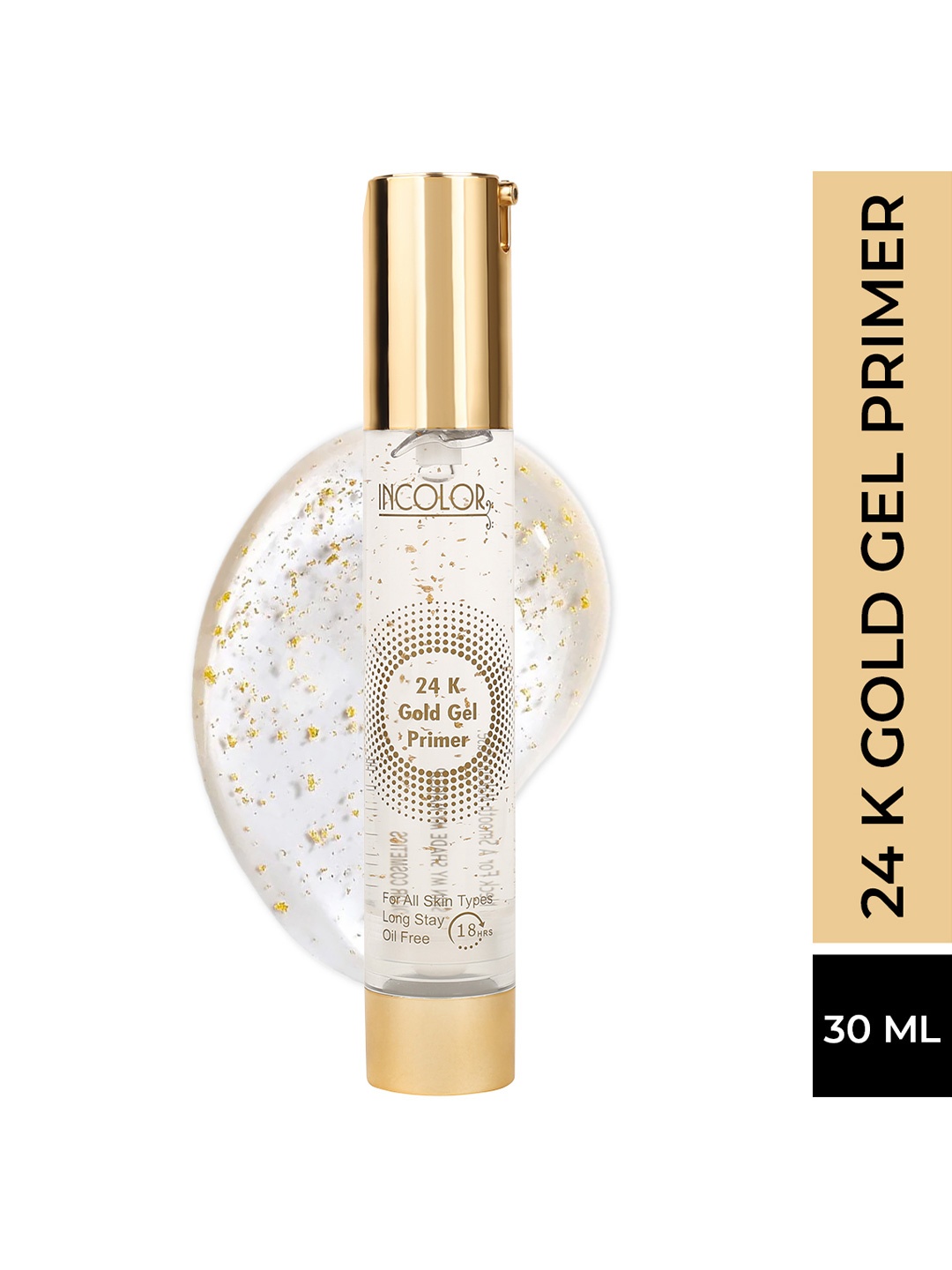 

INCOLOR Women 24K Gold Gel Primer 30ml, Transparent