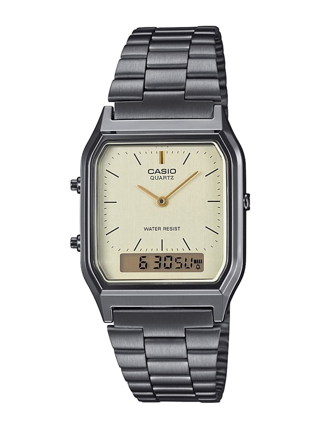 

Casio Vintage Unisex Beige Analogue and Digital watch D184 AQ-230GG-9ADF