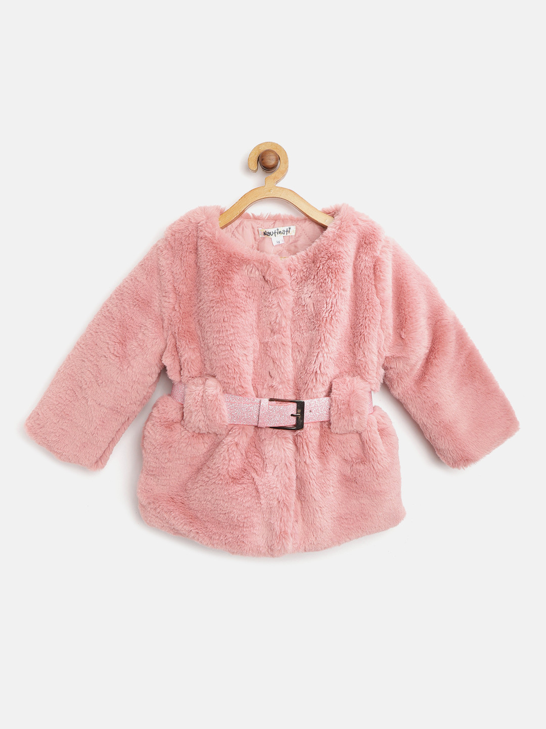 

Nauti Nati Girls Pink Fuzzy Tailored Jacket