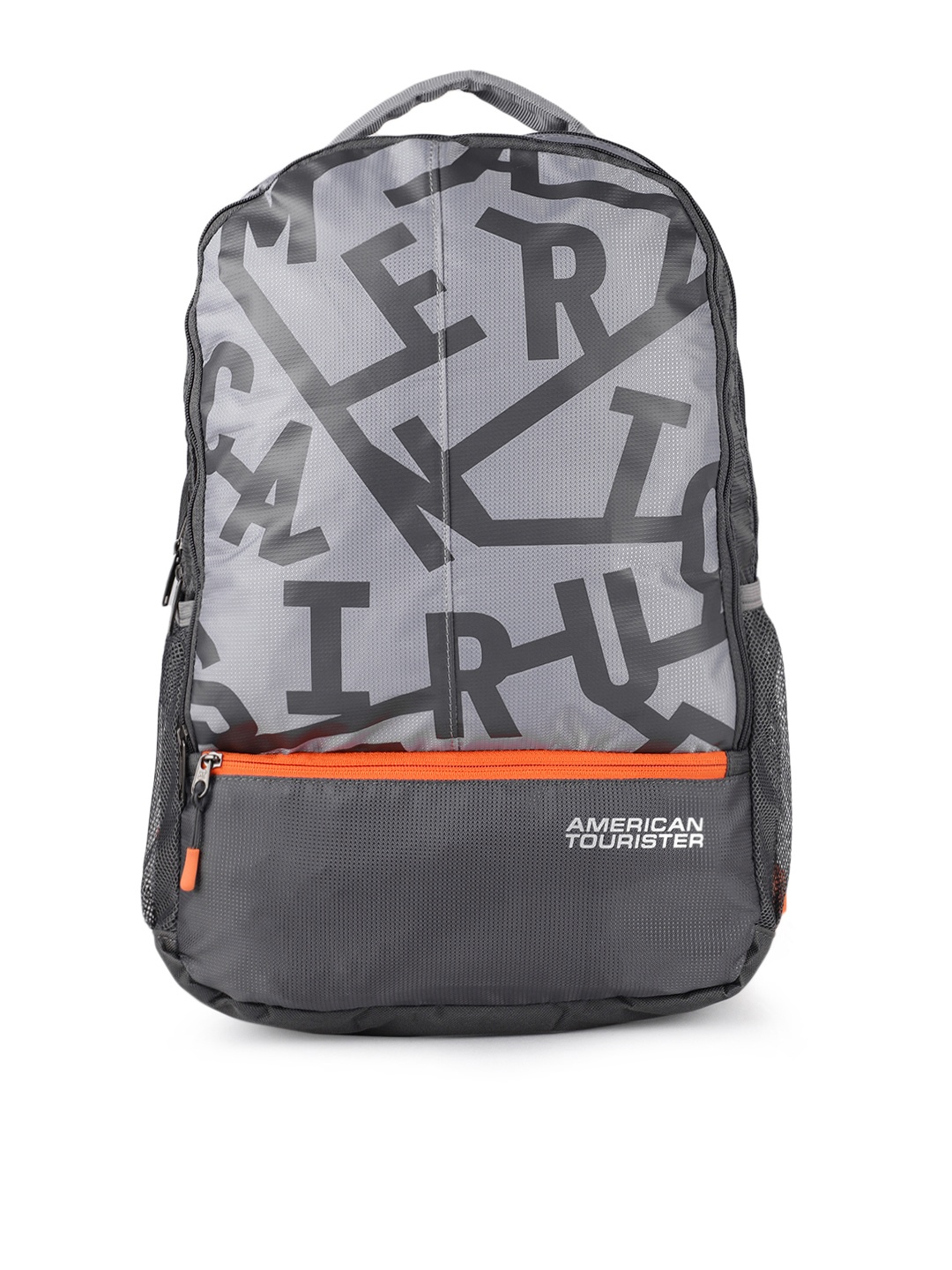 

AMERICAN TOURISTER Unisex Grey Typography FIZZ Backpack