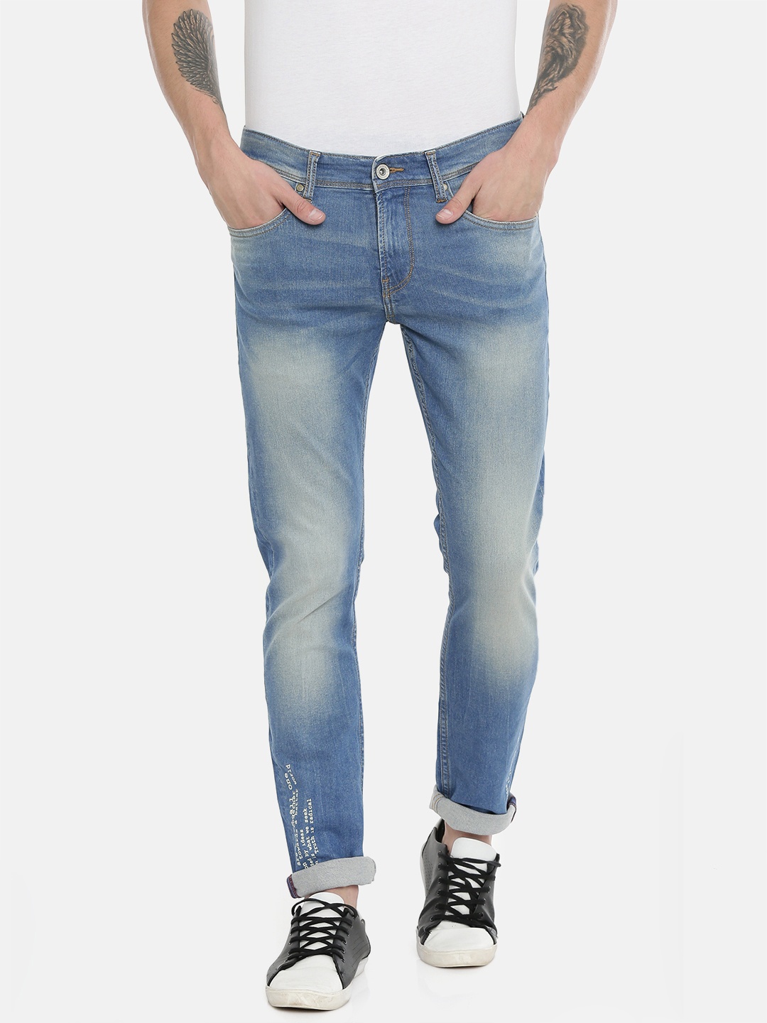 

Being Human Men Blue Skinny Fit Mid-Rise Clean Look Stretchable Jeans