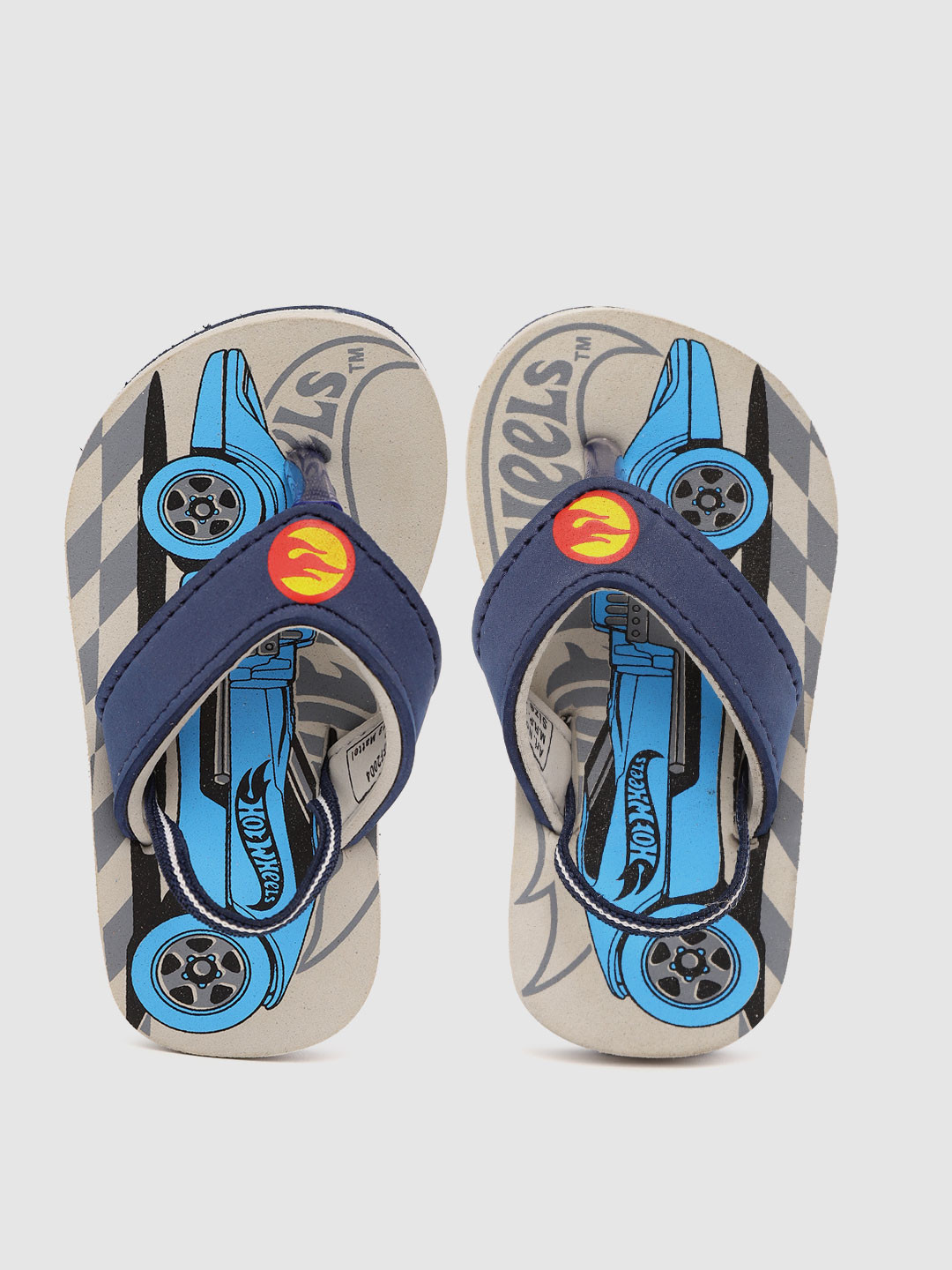 

toothless Boys Navy Blue & Grey Printed Thong Flip-Flops