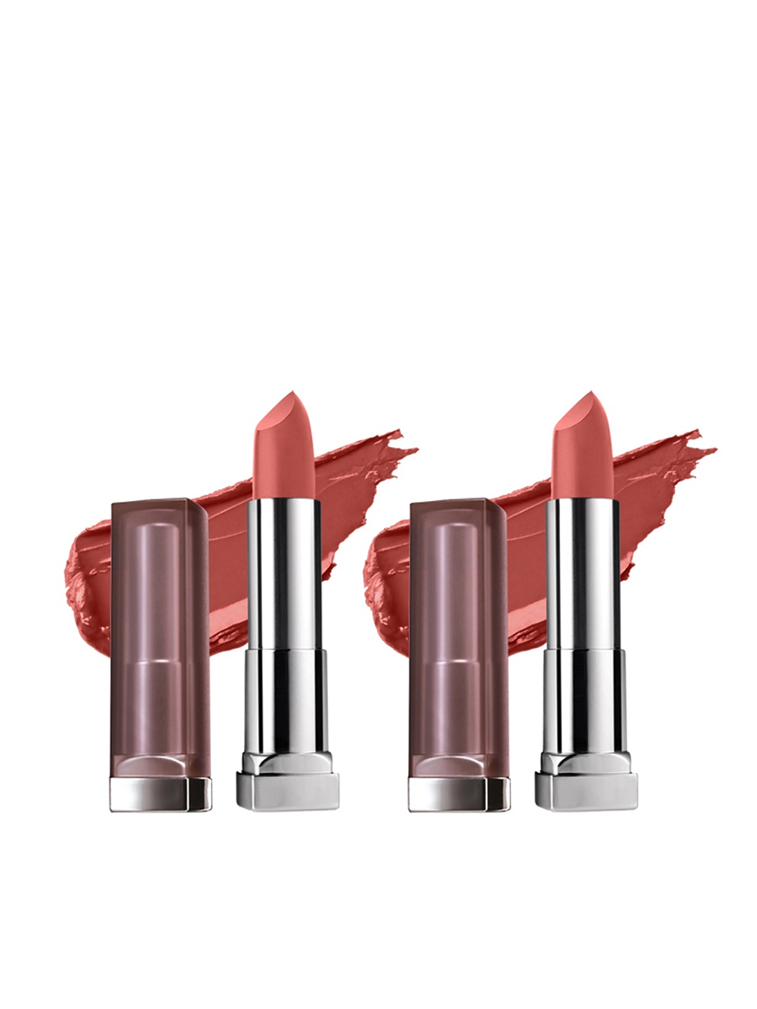 

Maybelline New York Set of 2 Color Sensational Creamy Matte Lipsticks 3.9 g, Brown