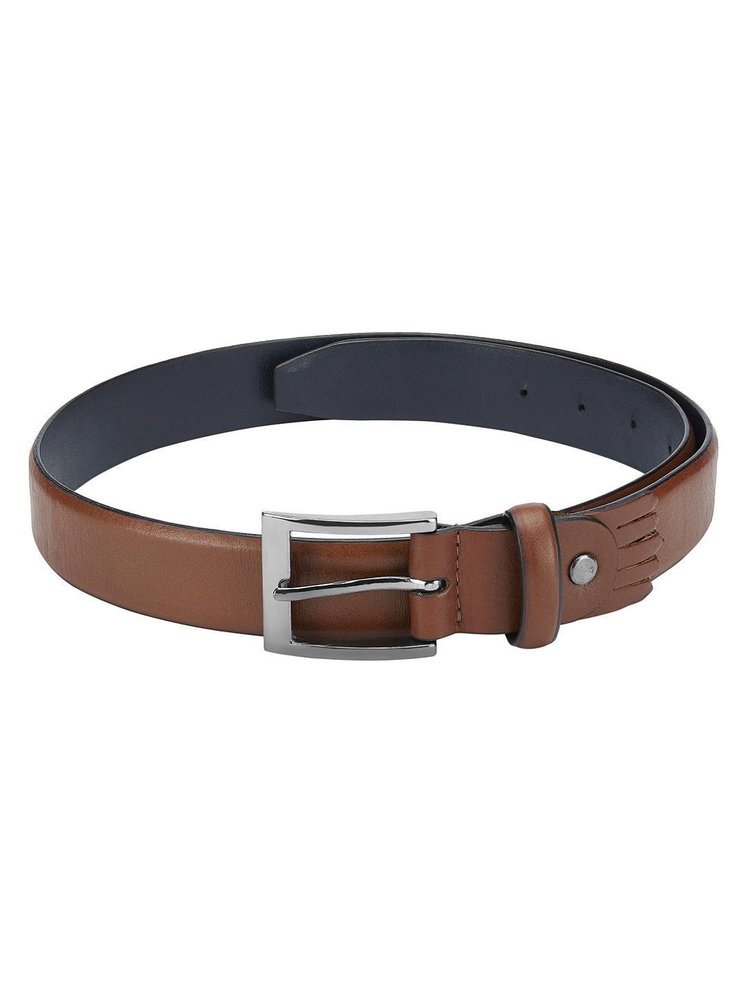 

Park Avenue Men Brown Solid Leather Belt