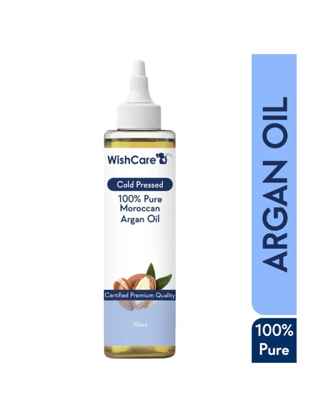 

WishCare Pure Cold Pressed & Natural Moroccan Argan Oil 100 ml, Yellow