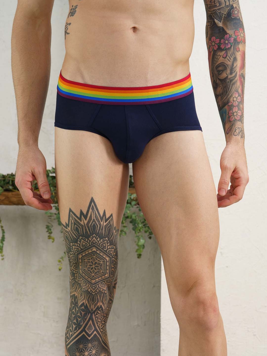 

DaMENSCH DEO-SOFT Solid Premium Egyptian Cotton-Modal Blend Briefs DAM-PR2-B-KB, Navy blue