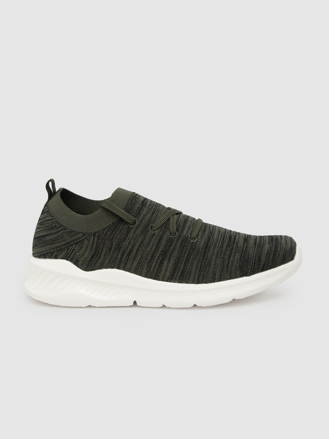 

The Roadster Lifestyle Co Men Olive Green Solid Sneakers