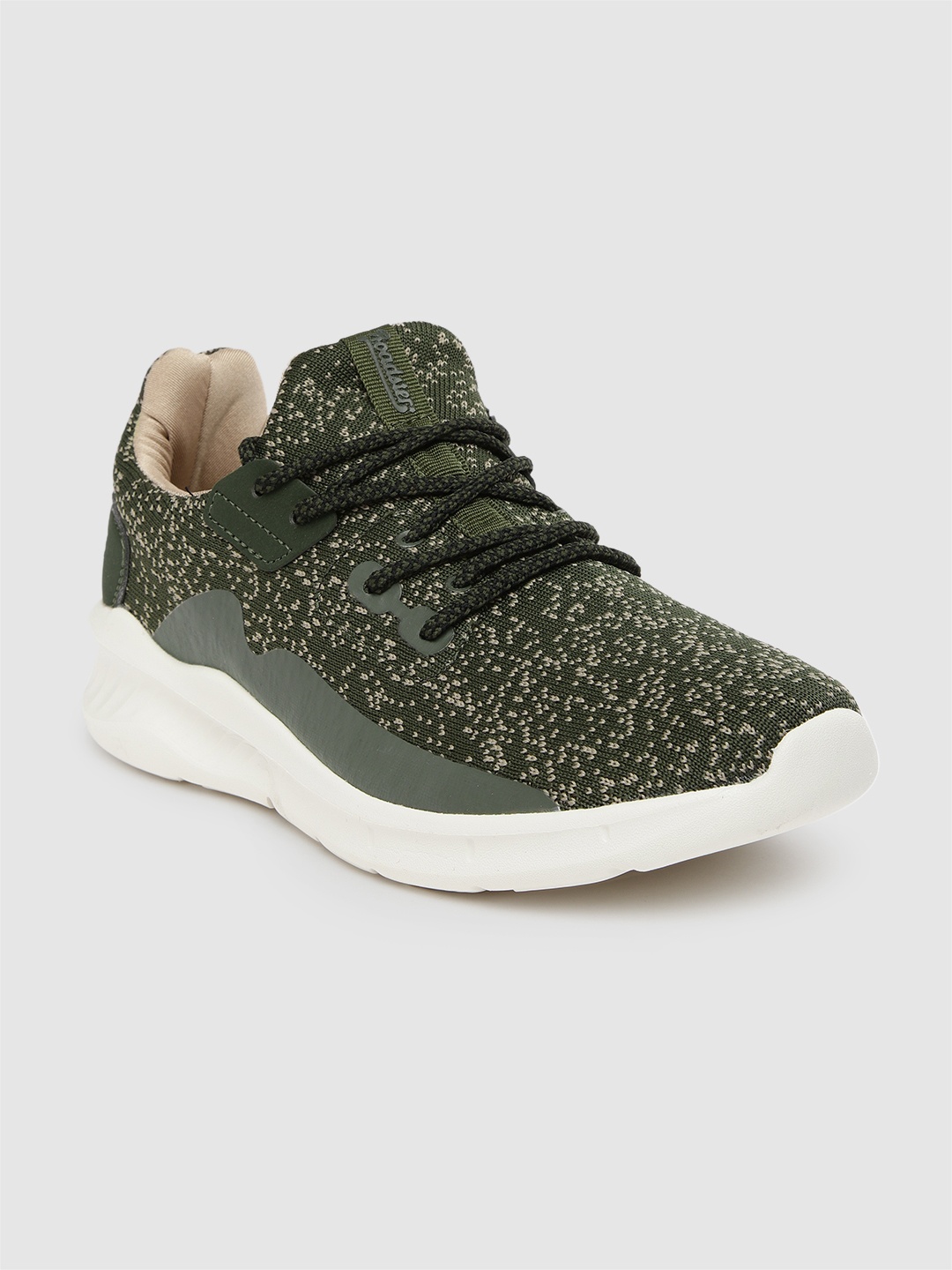 

The Roadster Lifestyle Co Men Olive Green Running Shoes