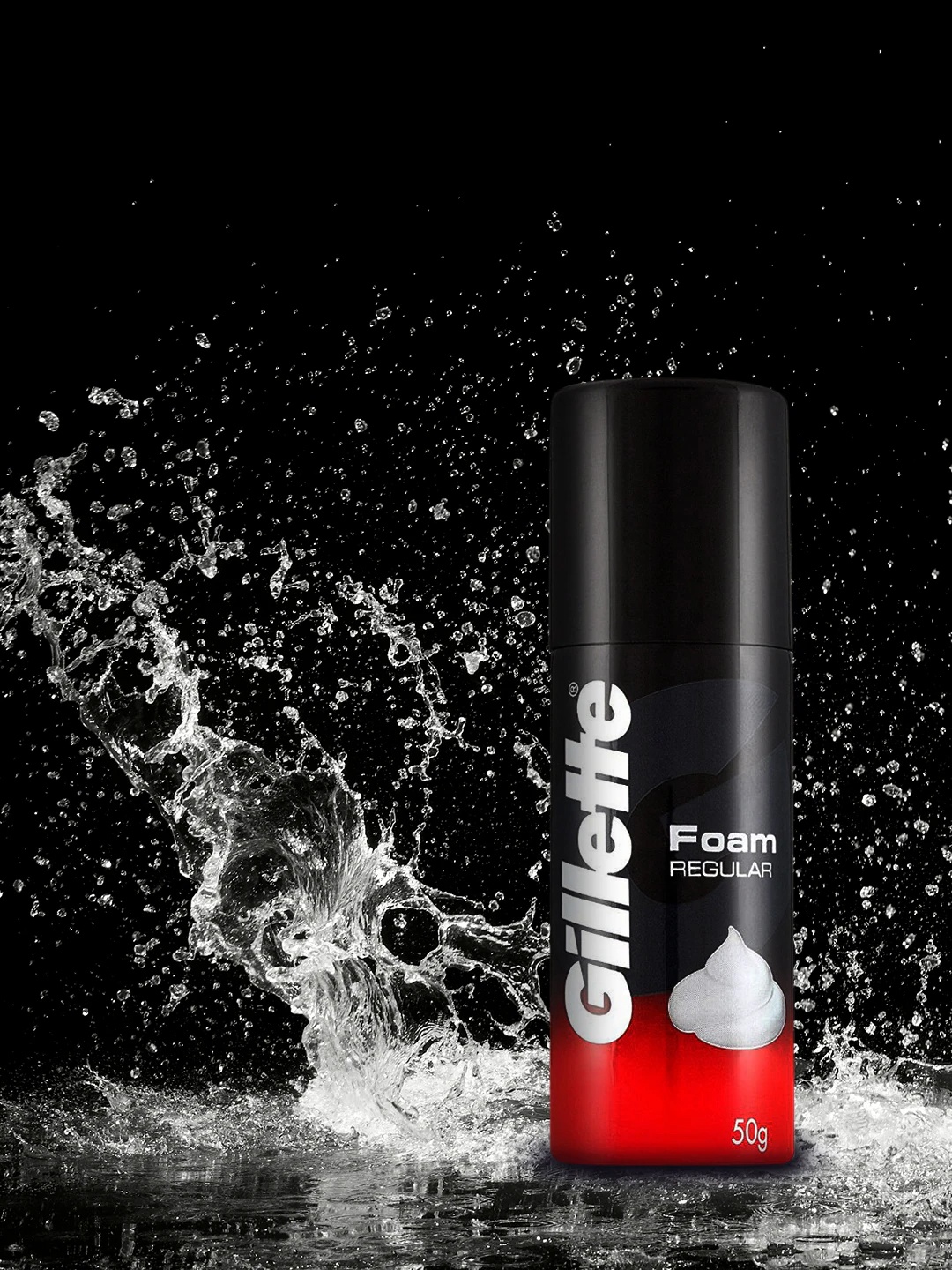 

Gillette Men Classic Regular Pre Shave Foam-50 g, Black