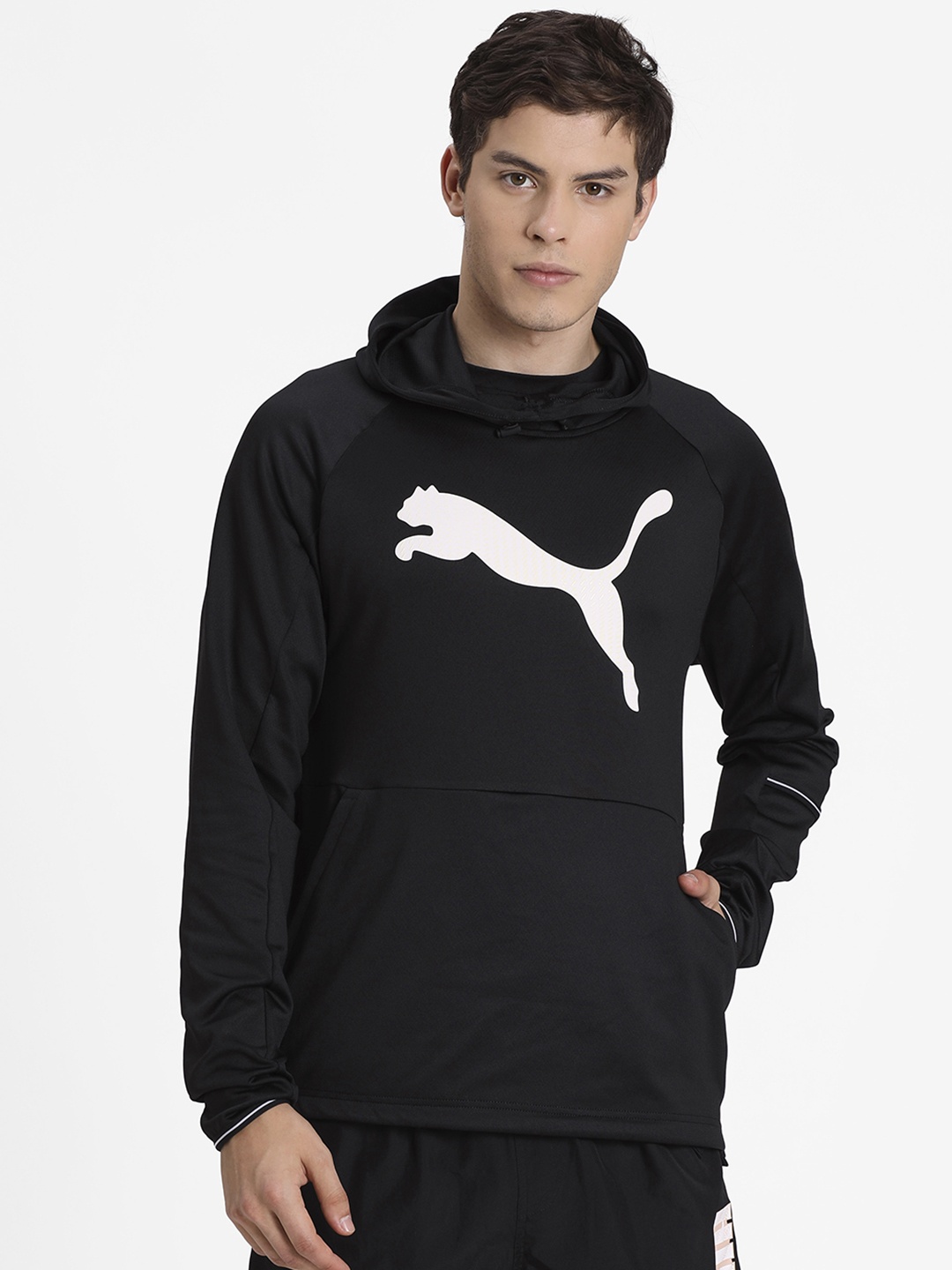 

Puma Men Black Tec Sports Cat Hoody