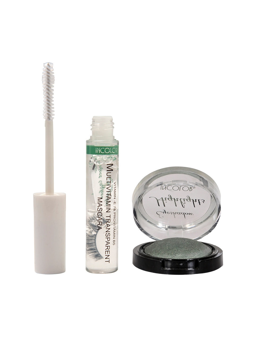 

INCOLOR Set of Multivitamin Transparent Mascara & Grey Highlight Eyeshadow 09