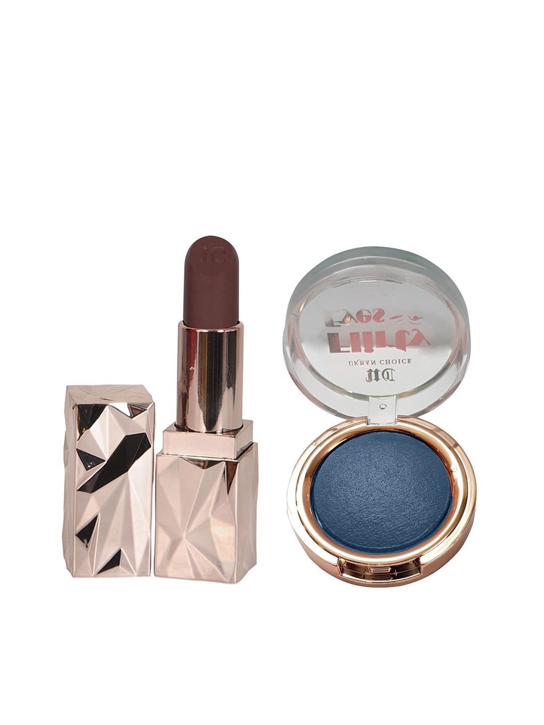 

INCOLOR Set of Jewel Queen Lipstick & Flirty Eyes Eyeshadow, Brown