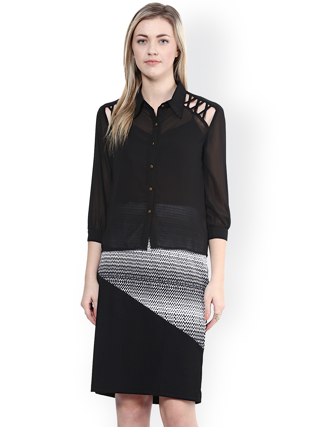 

Harpa Black Wrap Top