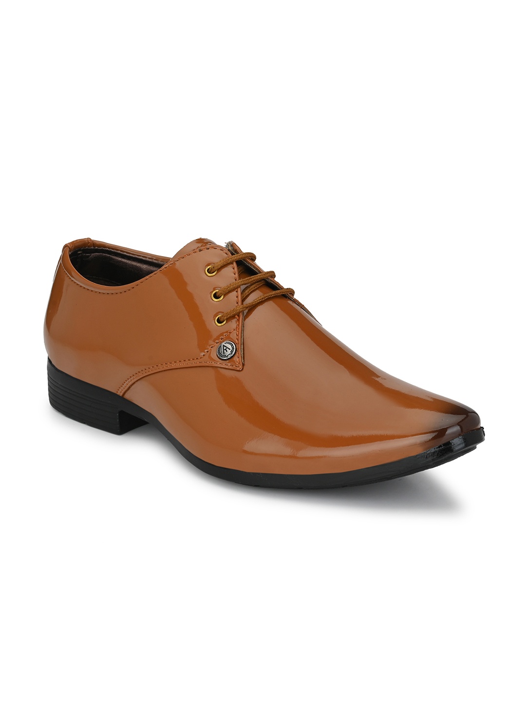 

Ferraiolo Men Tan Brown Solid Formal Derbys