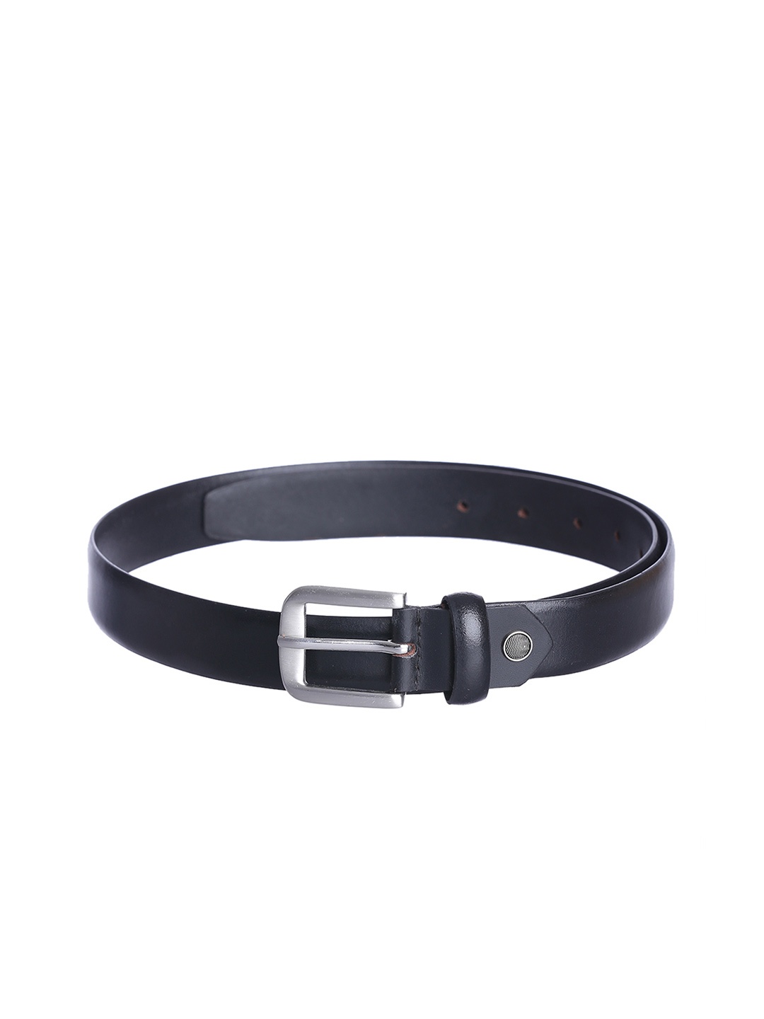 

Kara Men Black Solid Genuine Leather Belt