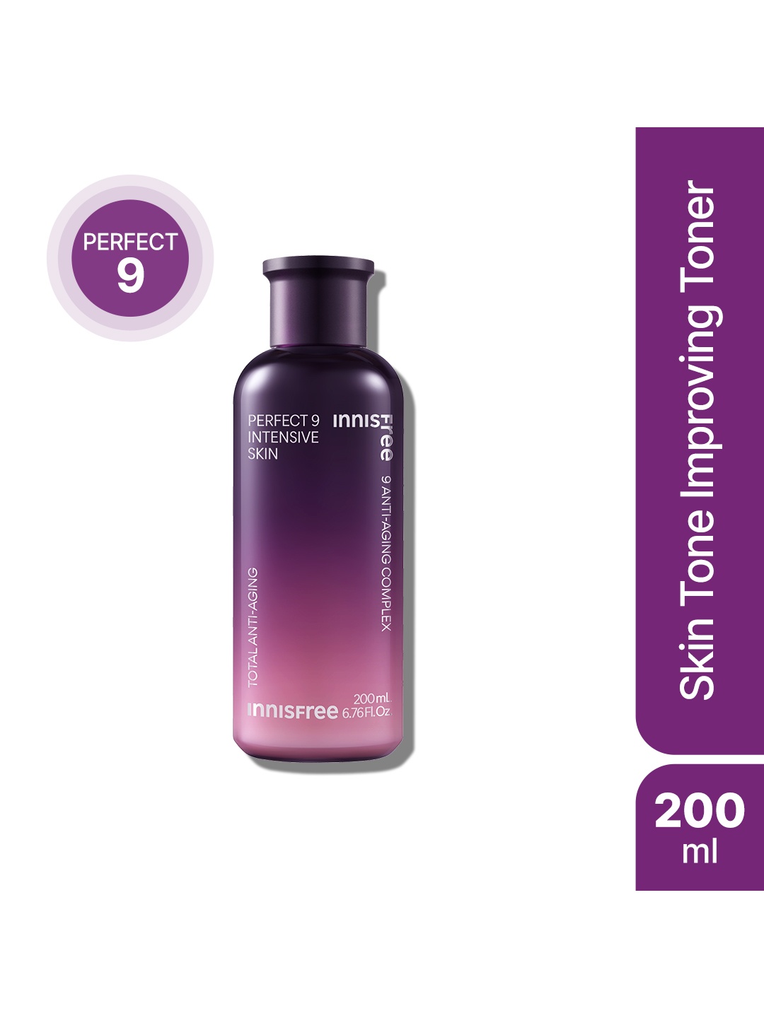 

Innisfree Perfect 9 Intensive Skin Toner 200 ml, Purple