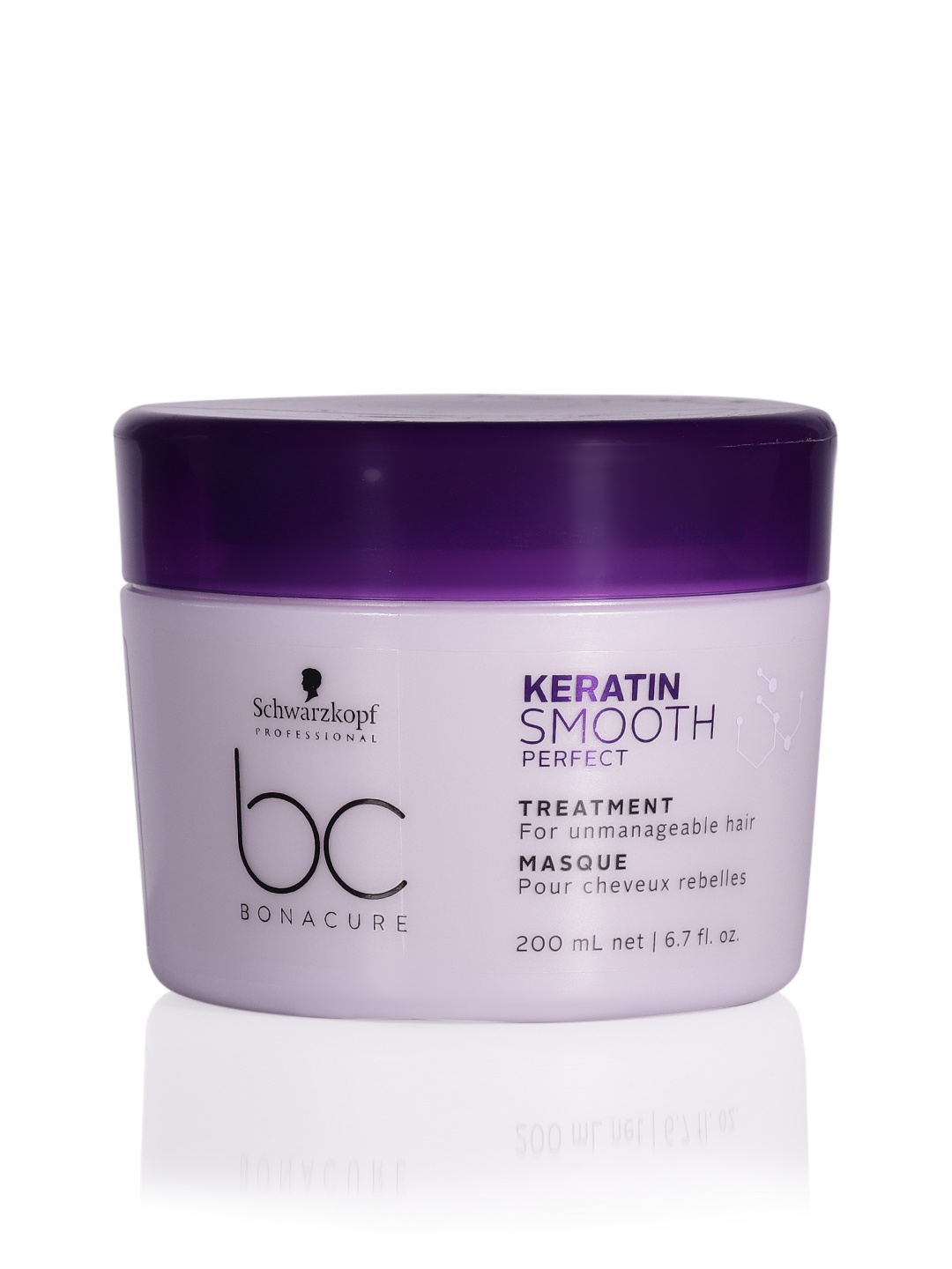 

Schwarzkopf PROFESSIONAL Bonacure Keratin Smooth Perfect Hair Mask 200 ml, Purple