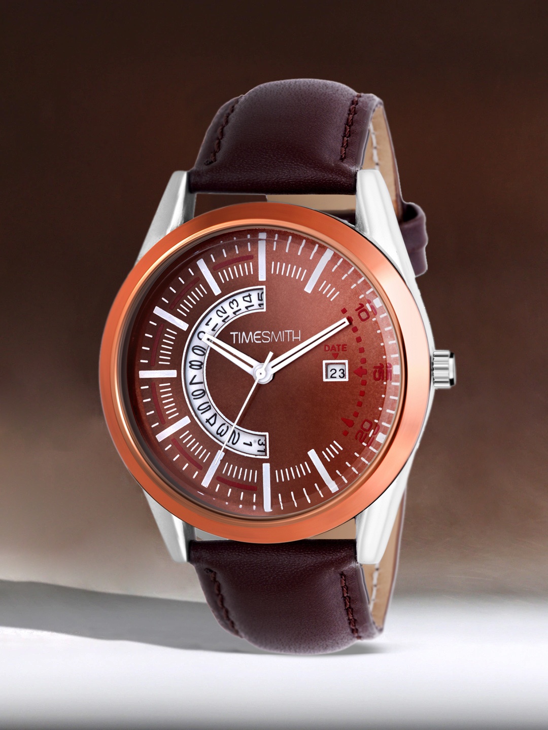 

TIMESMITH Men Brown Analogue Watch TSC-106 ktd1