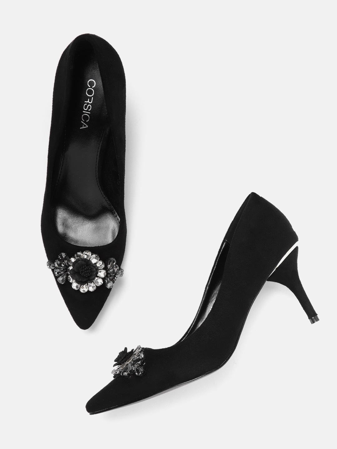 

CORSICA Women Black Embellished Pumps