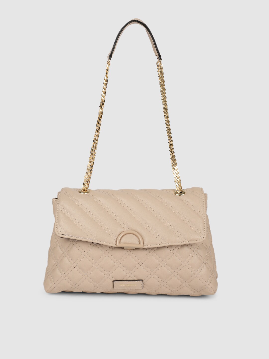 

Accessorize London Nude-Coloured Quilted Shoulder Bag