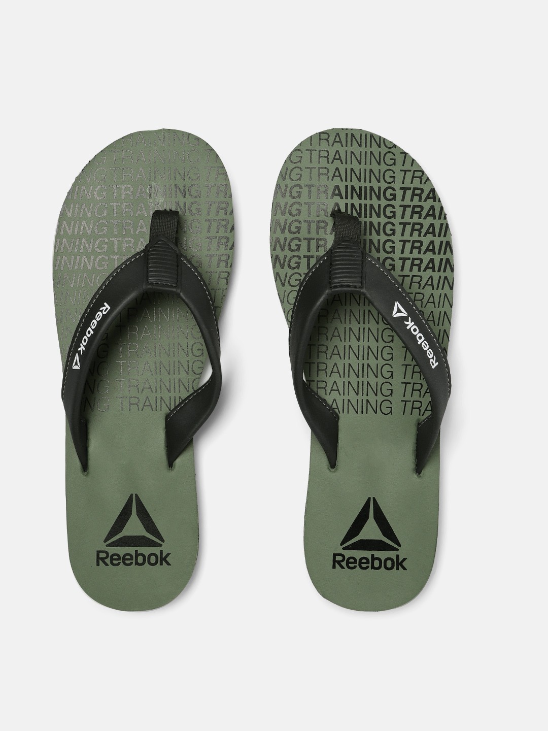

Reebok Men Grey Printed Thong Flip-Flops