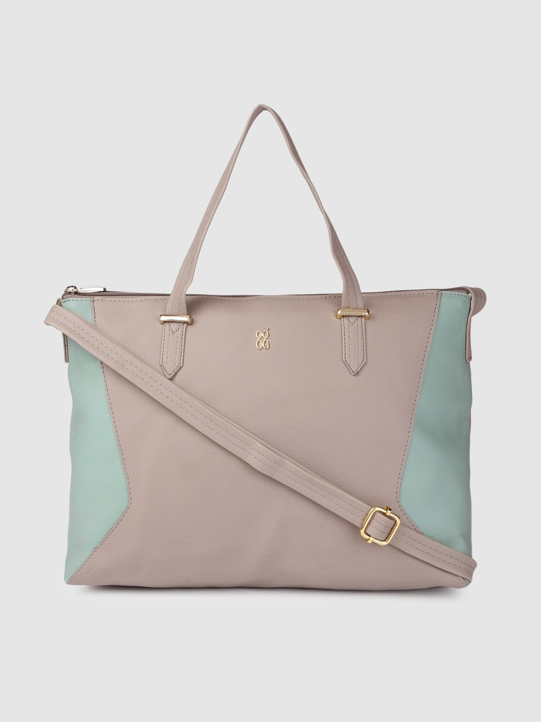 

Baggit Beige Solid Handheld Bag