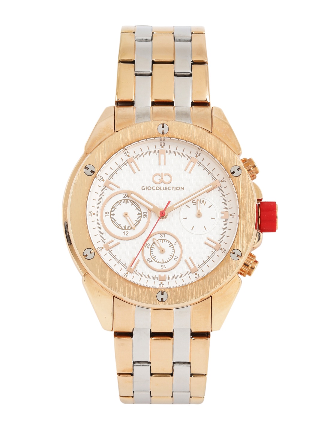

GIO COLLECTION Men White Multi-Function Watch G1001-55