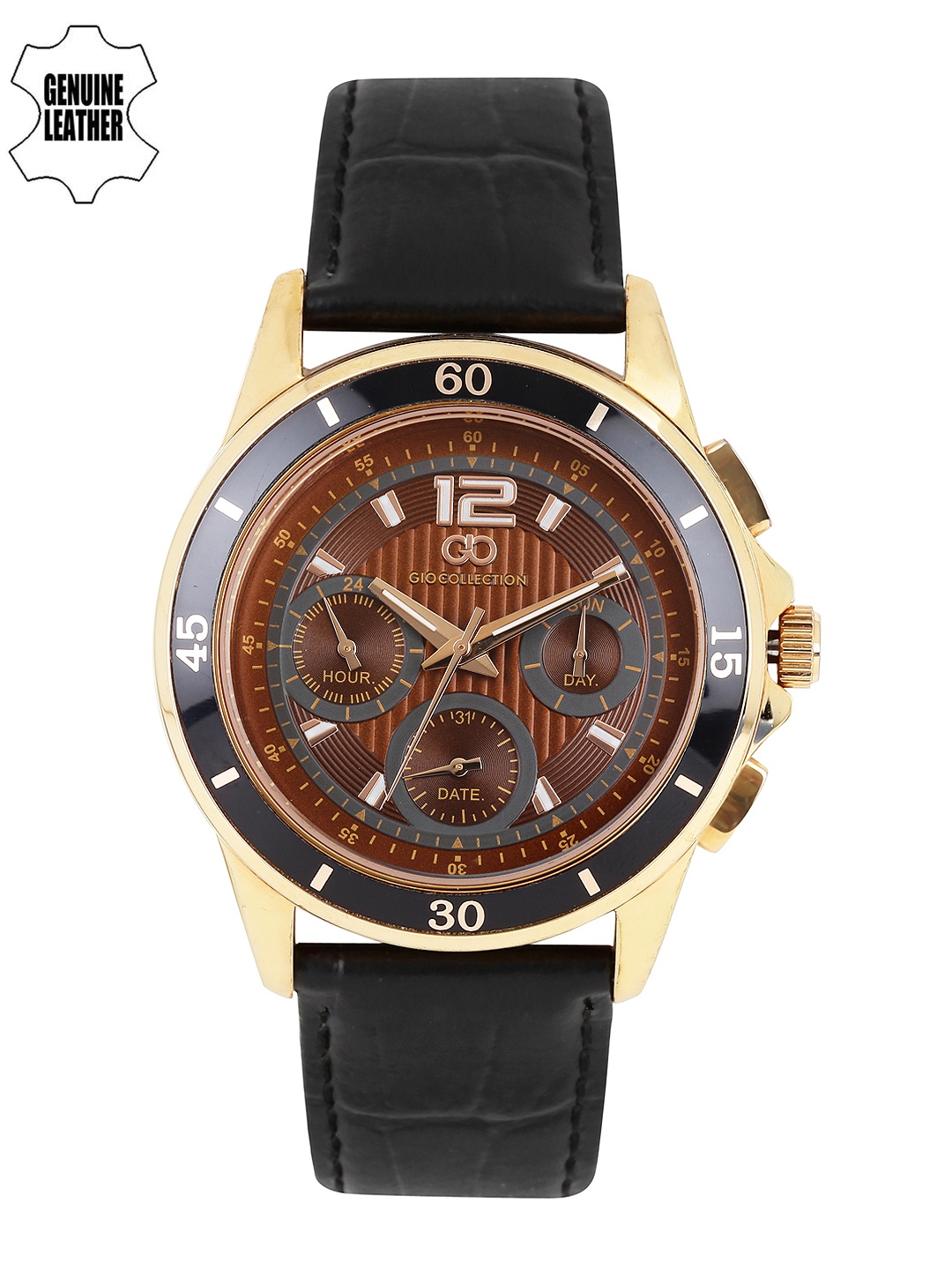 

GIO COLLECTION Men Brown Analogue Watch G1002-04