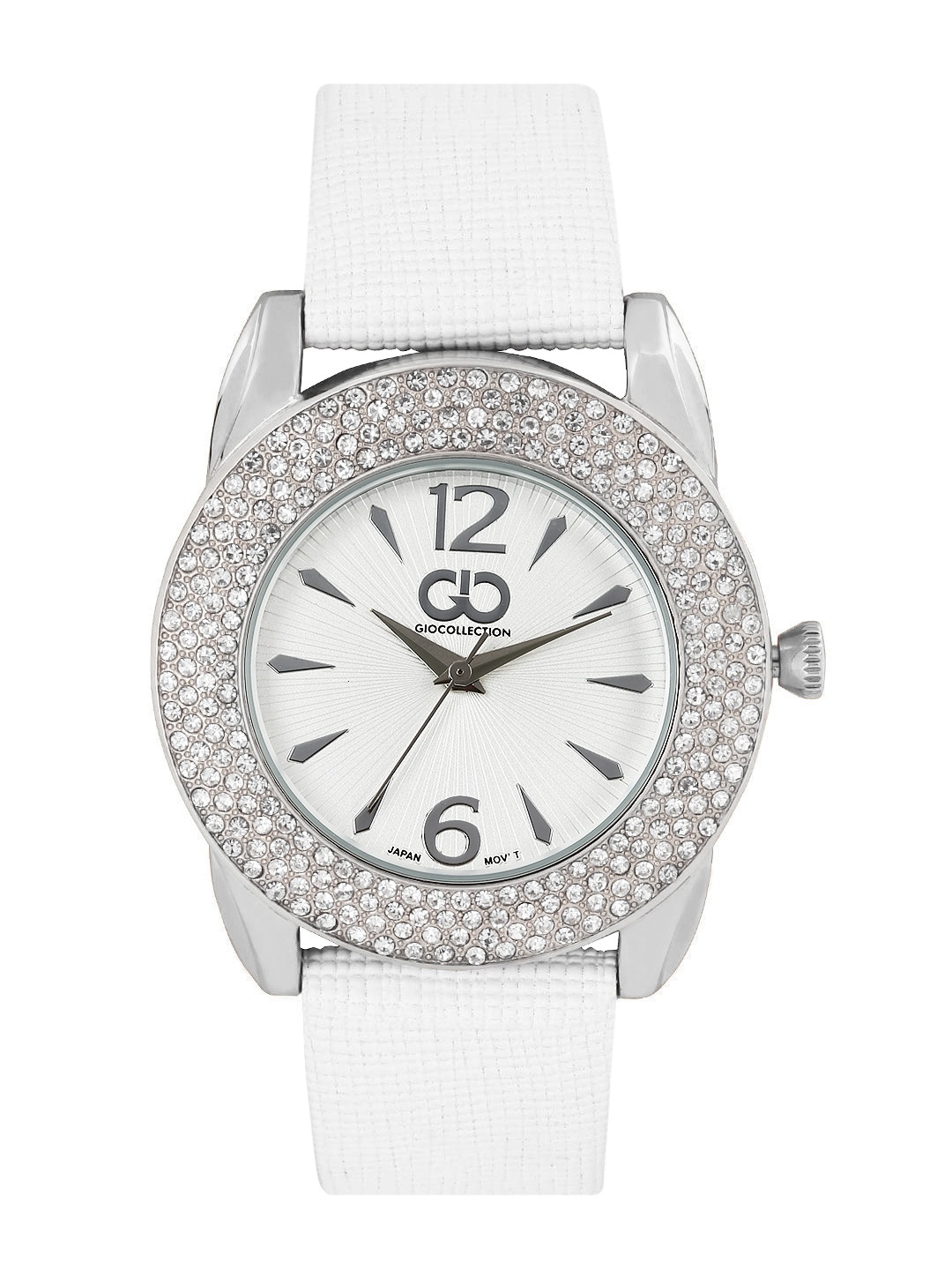 

GIO COLLECTION Women Silver-Toned Dial Watch G0053-02
