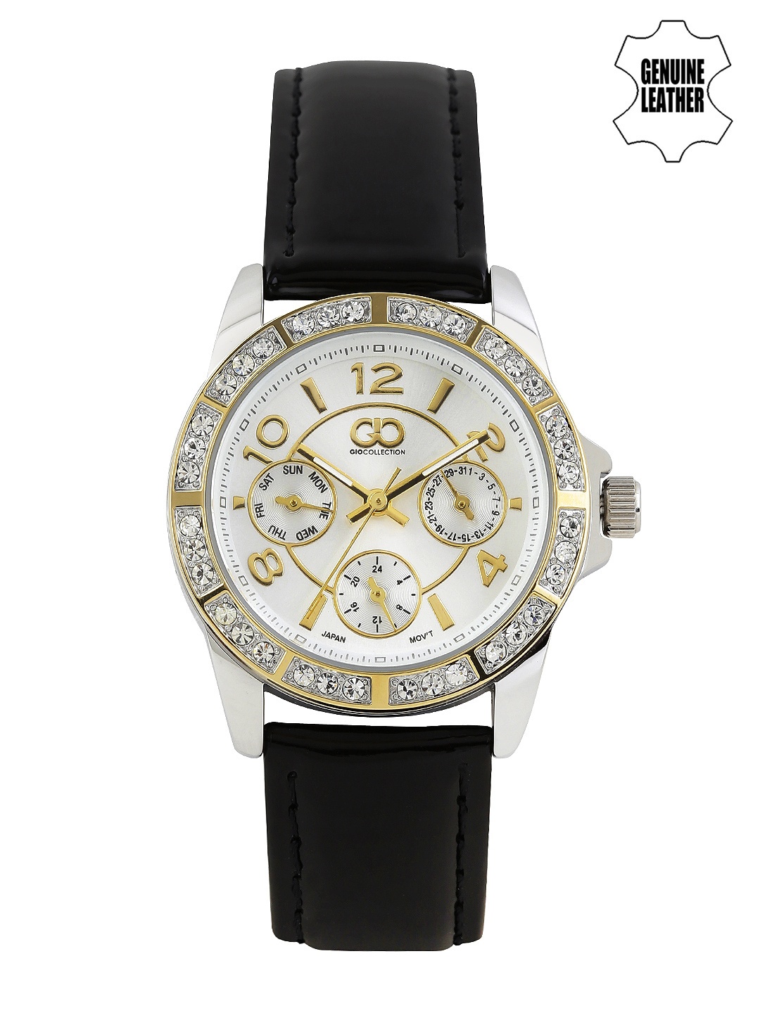 

GIO COLLECTION Women Silver-Toned Dial Watch G0062-01