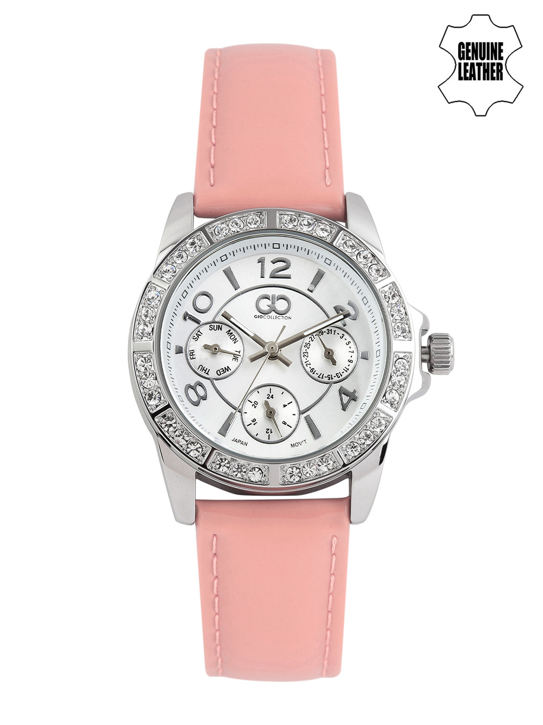 

GIO COLLECTION Women Silver-Toned Dial Watch G0062-02