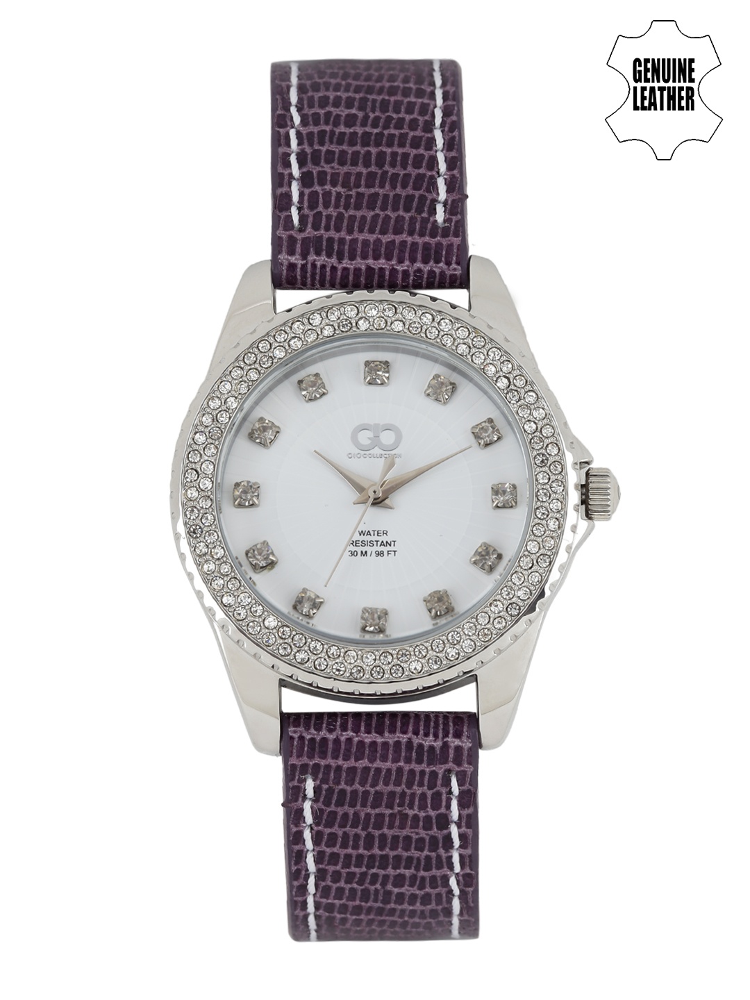 

GIO COLLECTION Women White Embellished Analogue Watch AD-0058-B